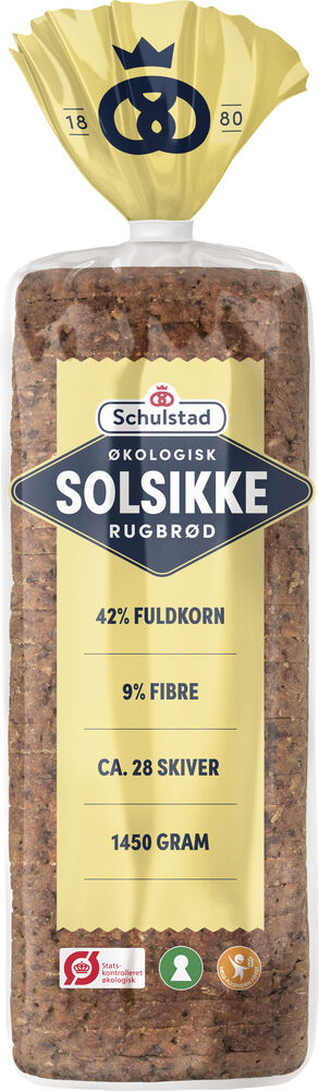 Packshot - FSE - Øko Solsikke Rugbrød 1450g